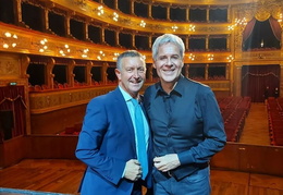 Claudio con Nino Sampognaro